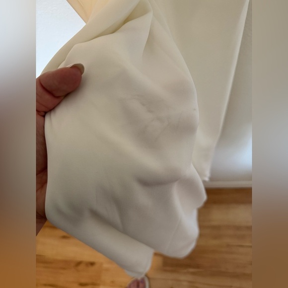 NEW Shona Joy Revolve Draped Cocktail Dress Tank Ivory White Bridal US 8 NWT - Picture 9 of 10